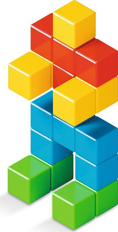 Lodër kubesh Geomag Klocki Magicube, 24 kube
