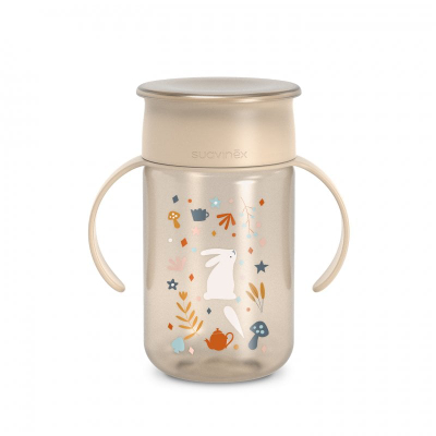 Gotë trajnimi Suavinex Wonderland 360° Trainer Cup, 340ml, ngjyrë nude