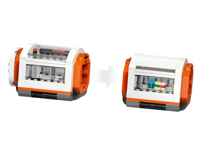 Set ndërtimi LEGO City Modular Space Station 60433, stacion hapësinor modular, 6 minifigura astronautësh, shumëngjyrësh