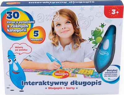 Laps interaktiv Dumel Pen, me 15 karta dyanshme, lodër edukative për kalamaj