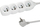 Zgjatim elektrik Esperanza Power Strip, 4 prize, 1.5m, i bardhë