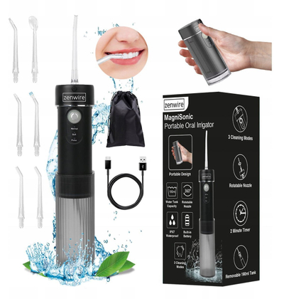 Irrigator oral portativ Zenwire WF309, pa tela, i bardhë