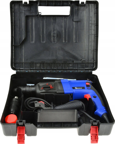 Çekiç rrotullues Geko G80285, SDS, me valixhe, blu