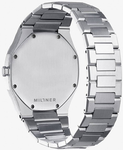 Orë dore Millner Oxford Silver Black, 40 mm