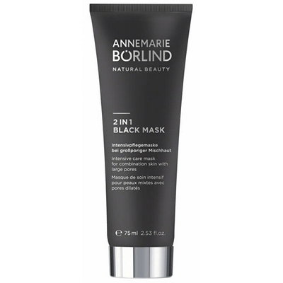 Maskë e zezë për fytyrën ANNEMARIE BORLIND 2 in 1, 75 ml