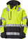 Xhaketë pune Helly Hansen Workwear Luna Hi Vis, për goca, e papërshkueshme, e verdhë me të zezë