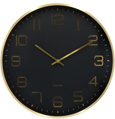 Orë muri Karlsson Elegance Glow, 40 cm, alumin, gri