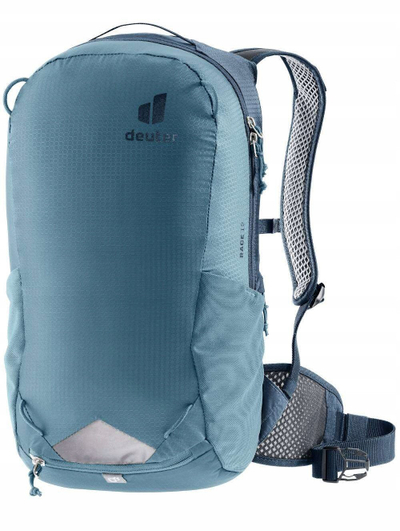 Ранец за велосипед Deuter Race 12, 12L, со навлака за дожд, зелен