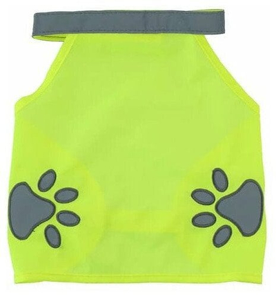 Jeletkë reflektuese për qen Paw Love Reflex, 30 cm, e verdhë
