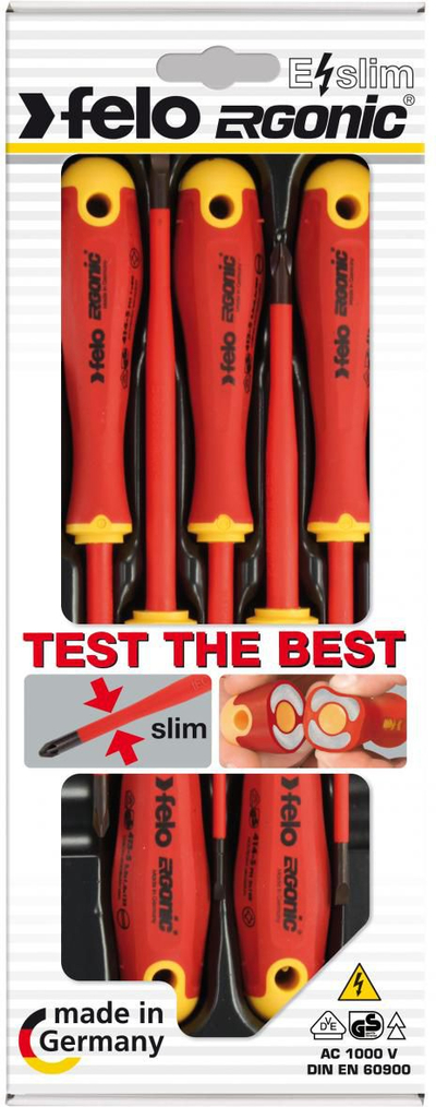 Set kaçavidash të izoluara Felo Ergo Slim, 5 copë
