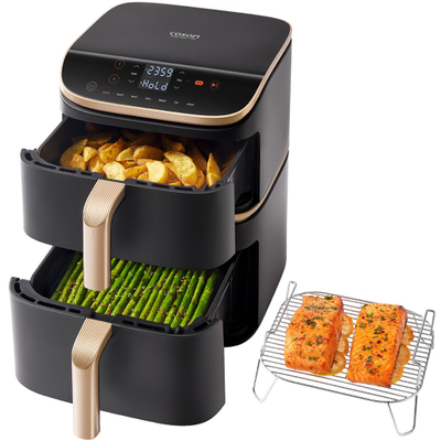 Fritezë ajri Cosori Turbo Tower Pro Smart Chef Edition, 10.8L, WiFi, e zezë