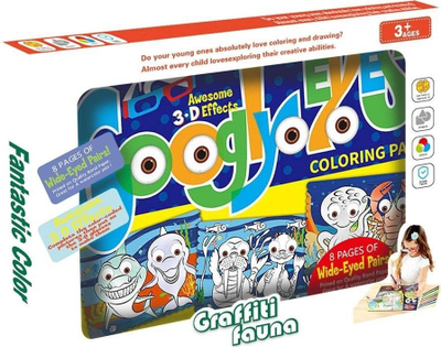 Libër ngjyrosjeje 3D Madej Zest Creative Coloring Book Action, 30x23 cm, shumëngjyrësh