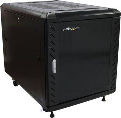 Kabinet serveri StarTech 4‑Post 12U, rack 19", me rrota, i zi