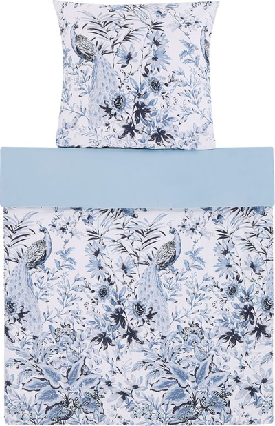 Set mbulesë jorgani BALLARD Sateen, pambuk, 135 x 200 cm, blu