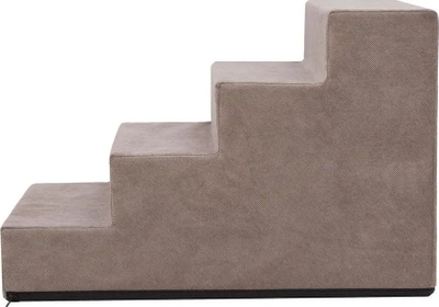 Shkallë për qen Hobbydog Savoy, 4 hapa, madhësia L 60 x 40 x 40 cm, cappuccino