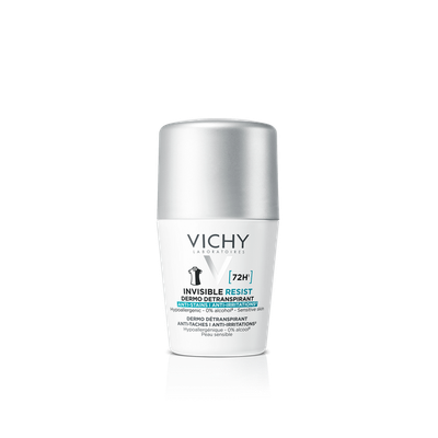 Deodorant roll on Vichy Invisible Resist, 72 orë, kundër njollave, i bardhë