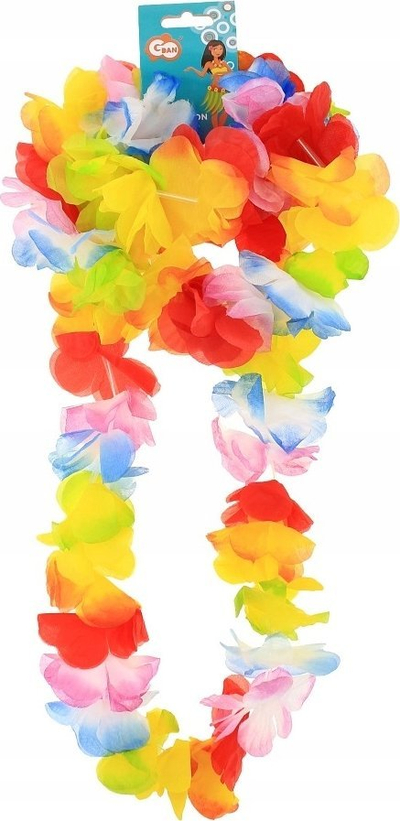 Set aksesorësh Hawaii Radiant Hawaiian Set, varse dhe kurore me lule, plastike, shumngjyrshe