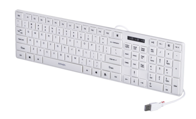 Tastierë Activejet K-3066SW, USB, e bardhë