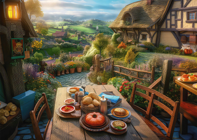 Puzzle Schmidt Spiele Breakfast with a View, 1000 copa, shumëngjyrësh