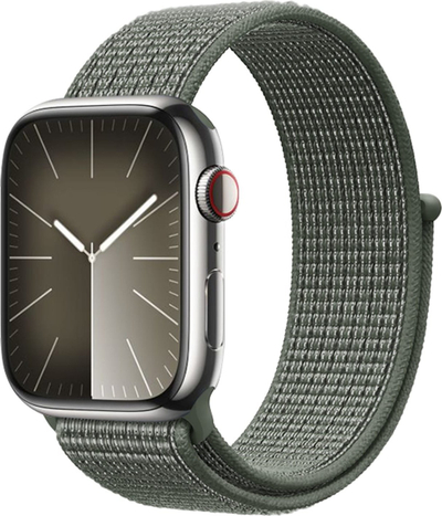 Rrip sportiv Crong najlon për Apple Watch 38/40/41/42 mm, ngjyrë jeshile ushtarake