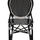 Karrige alumini bamboo look HM5792.02, zezë/ bardhë