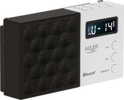 Radio digjitale Adler AD 1908, PLL AM/FM, me alarm, bardh e zi