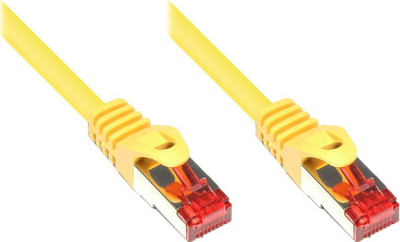 Kabllo rrjeti Alcasa Cat6 S/FTP, 7.5m, RJ45, e verdhë