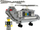 Set blloqesh për me bo lodra Alleblox Military, 179 copë, helikopter ushtarak, shumëngjyrësh