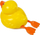Lodër për banjo LEAN Toys Floating Duck 7161, me bateri, për kalamaj, shumëngjyrëshe