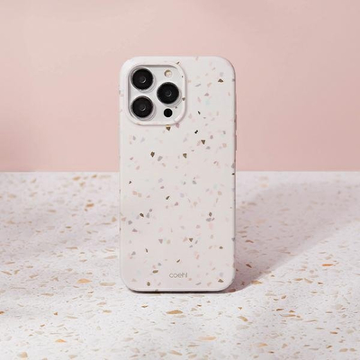Mbulesë telefoni UNIQ Coehl Terrazzo për iPhone 14 Pro, rezistente ndaj goditjeve, sand