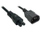 Kabllo rryme Lindy IEC C14 - IEC C5, 2m, e zezë