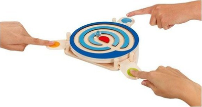 Lojë druri labirint Goki Marble Dexterity, për kalamaj 4+, shumëngjyrëshe