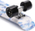 Skateboard METEOR Fish, për kalamaj deri 100 kg, plastik, i bardhë me figura blu