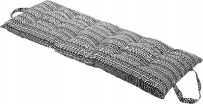 Jastëk sediljeje Koopman Pillow Seat Cushion, 120 x 40 cm, pambuk edhe poliester, me vija të zeza