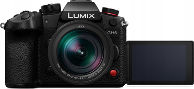 Kamerë mirrorless Panasonic Lumix GH6, set lentë Leica 12–60mm, 25.2MP, e zezë