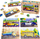 Puzzle druri PuzzleOk 4n1 Mjete, set me 4 puzzle, mjete transporti, shumëngjyrësh