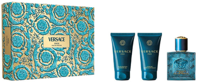 Set dhuratë Versace Eros, EDP 50ml, xhel dushi 50ml, balsam pas rrojes 50ml
