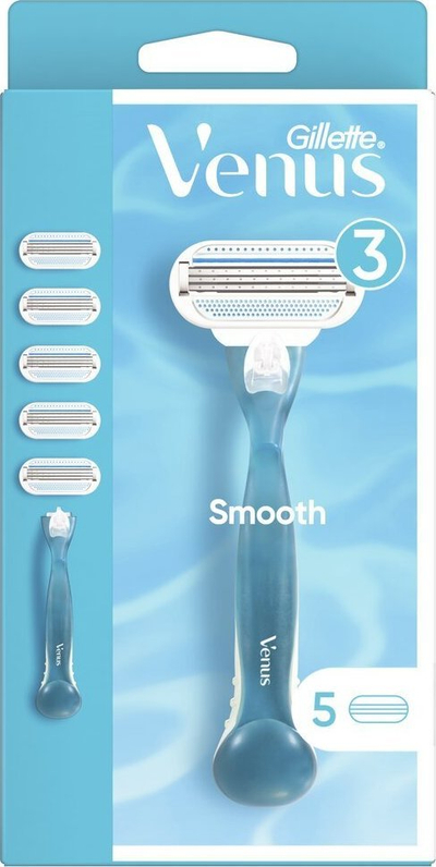 Set rroje Gillette Venus, brisk me 3 tehe, 4 koka rezervë, për goca