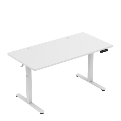 Tavolinë elektrike Mark Adler Leader 7.3, 140x70 cm, lartësi e rregullueshme, e bardhë