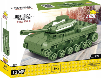 Lojë ndërtimi Cobi IS 2, 130 pjesë, model tank 1:72, shumëngjyrëshe