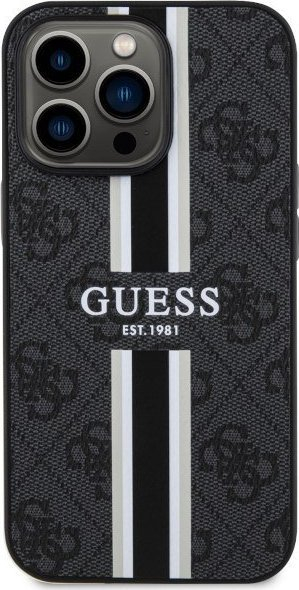 Futrollë Guess GUHMP13XP4RPSK për iPhone 13 Pro Max, MagSafe, hardcase, e zezë
