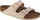 Sandale Birkenstock Arizona Vegan Eggshell, me 2 rripa, ngjyrë krem