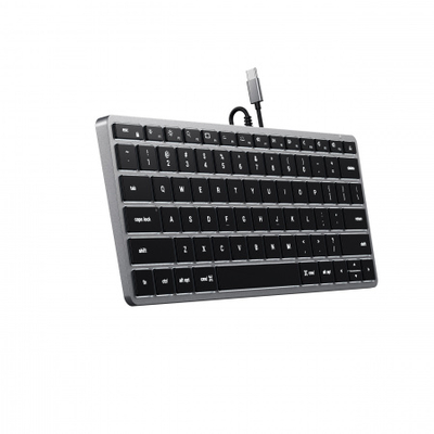 Tastierë Satechi Slim W1 USB-C Backlit - US, e hirtë