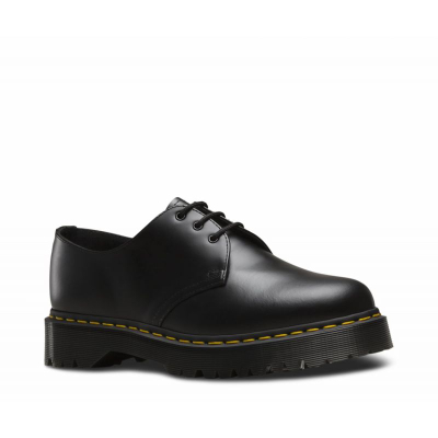 Këpucë Dr Martens 1461 Bex DM21084001, lëkurë natyrale, taban AirWair, të zeza