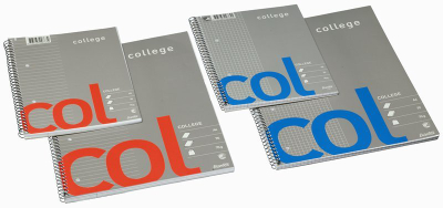 Bllok shënimesh Bantex College Pad, A5, me katrorë, me vrima