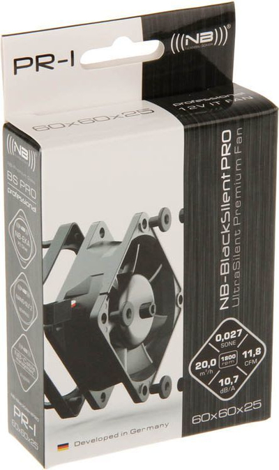 Ftohës Noiseblocker BlackSilent Pro PR-1, 60 mm