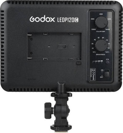 Dritë video LED Godox LEDP120C, 3300K 5600K, portabël, e zezë