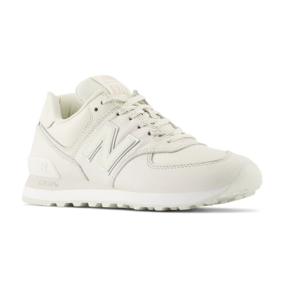 Патики New Balance 574 Triple Cream Leather за жени, кожа, крем
