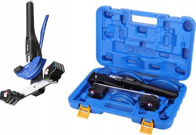 Aparat për përkulje gypash Value VBT CB1, deri 90°, set 7 madhësi, blu