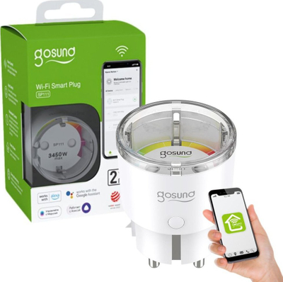 Prizë smart WiFi Gosund SP111, 3680W 16A, monitorim energjie, e bardhë